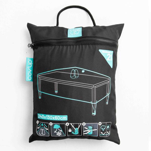 Schutzhülle Gartentisch Cov Up Schwarz - Textil - 1 x 60 x 240 cm