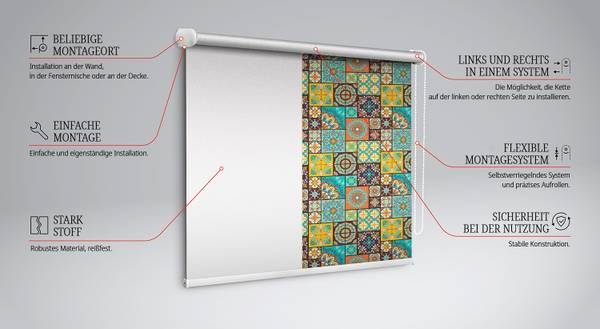 Verdunkelungsrollo SAMSARA 60 x 140 cm