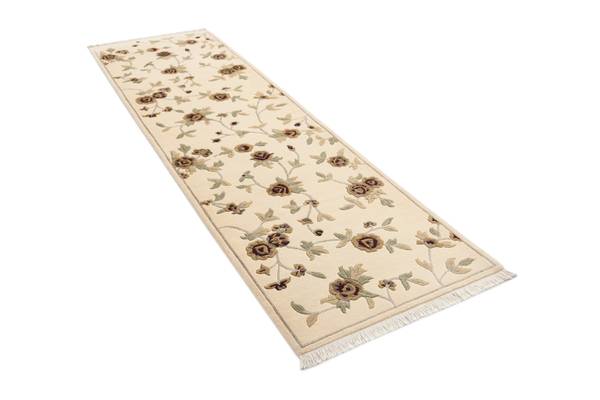 Tapis de passage Darya CDXXXIV Beige - Laine - 84 x 1 x 297 cm