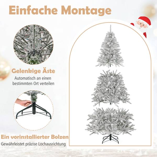 Weihnachtsbaum OY47492 Silber - Kunststoff - 112 x 210 x 112 cm
