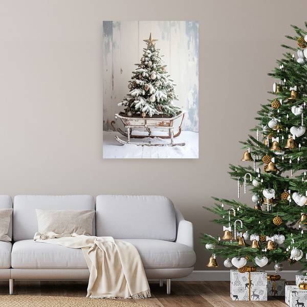 Wandbild Weihnachten 60 x 90 cm