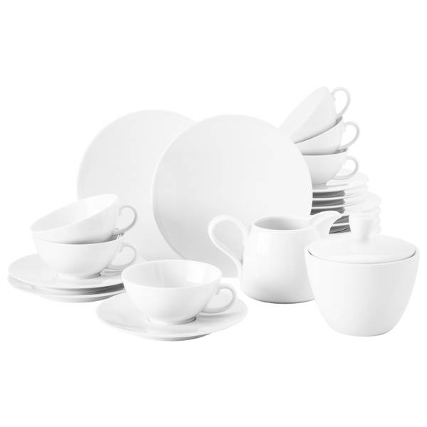 Teeservice Life Weiß 20-teilig Weiß - Pinie - 2 x 2 x 2 cm