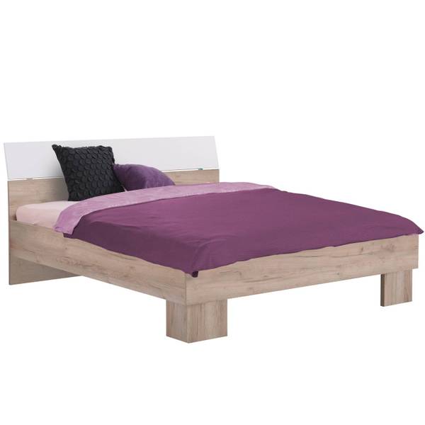 Doppelbett 2159 Braun - Holzwerkstoff - 165 x 92 x 210 cm