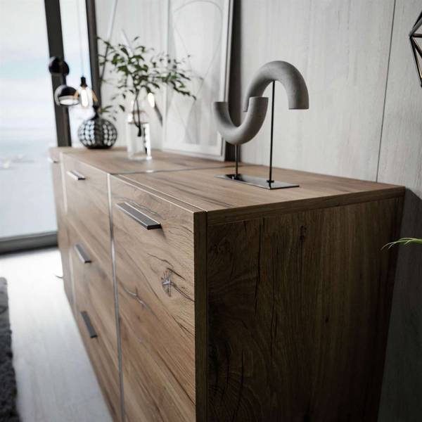 Kommode ONYX LOFT flagstaff Braun - Holzwerkstoff - 158 x 88 x 41 cm