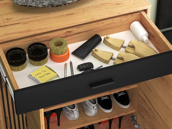 Sideboard Vasco Braun - Holzwerkstoff - 70 x 91 x 34 cm