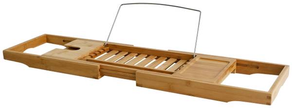 Badewannenablage BETTY Beige - Holzwerkstoff - Metall - 22 x 4 x 110 cm