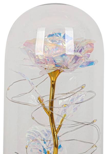 LED-Dekoleuchte FLOWI Schwarz - Kunststoff - 11 x 21 x 11 cm