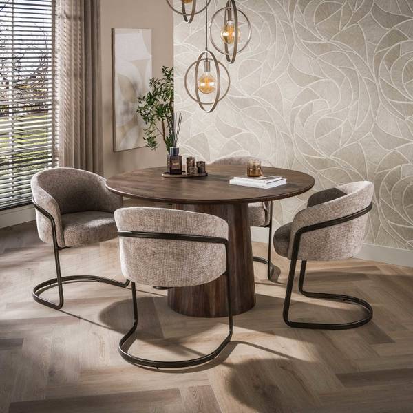 Eettafel Central 130 x 130 cm