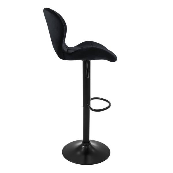 Barhocker TERAMO 2er-Set Schwarz - 2er Set