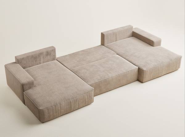 Wohnlandschaft Deseo Beige