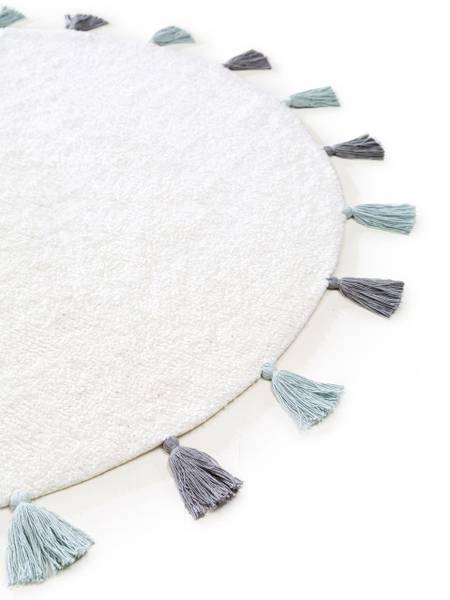 Tapis lavables pour enfants Malu Bleu - 120 x 120 cm