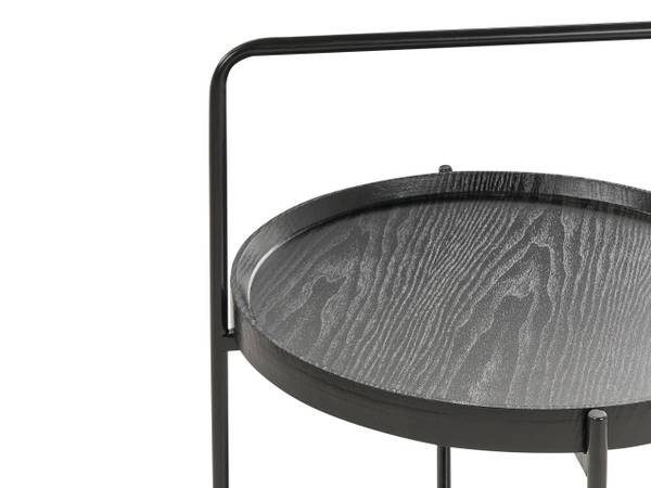 Table d'appoint EVART Noir - Bambou - 45 x 64 x 1 cm
