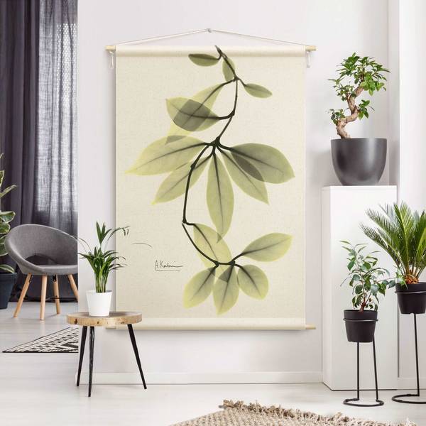 Wandteppich X-Ray Porzellanblumenblätter 110 x 165 cm