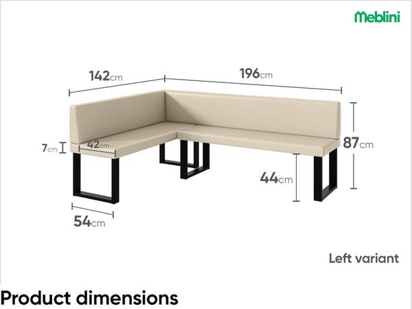 Sitzbank TONI_U Creme