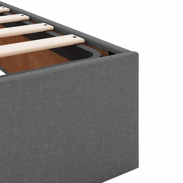 Ottomaanse Bedframe 3043717 donkergrijs - Breedte: 120 cm