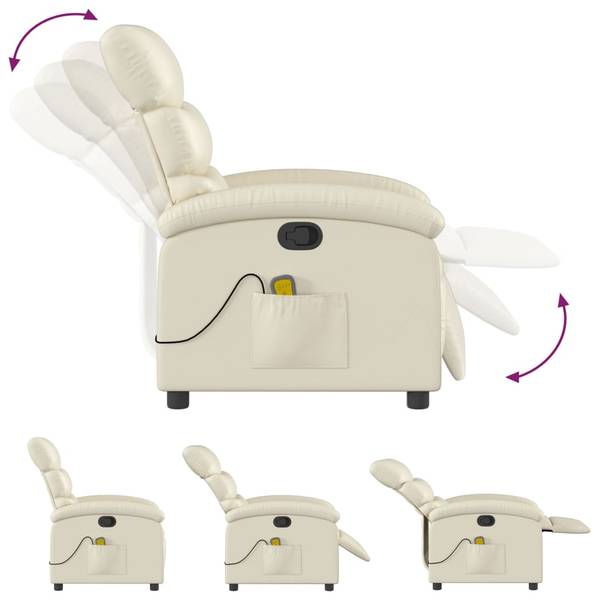 Massagesessel 3032446-2 Creme - Weiß