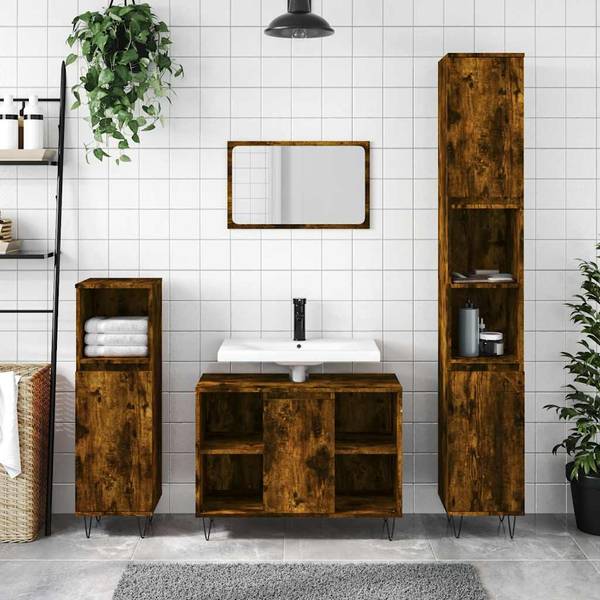 Badezimmerschrank 3029859 Raucheiche Dekor