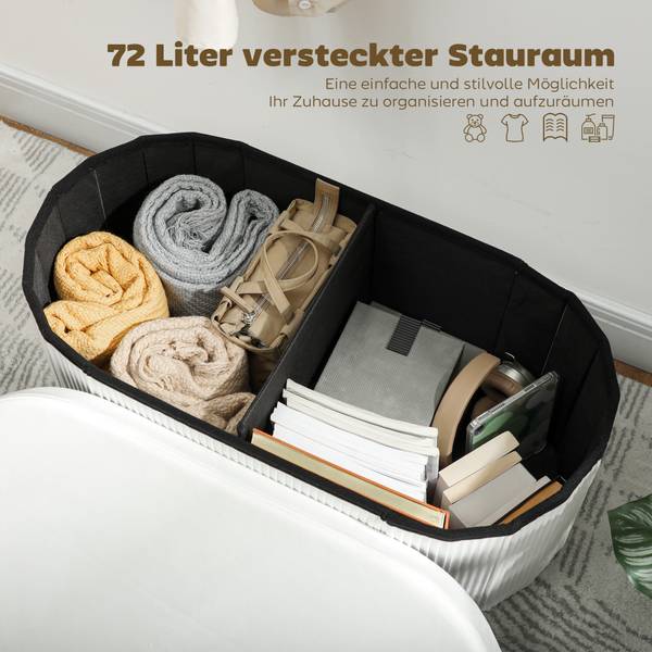 Sitzbank 838-610V00CW Cremeweiß