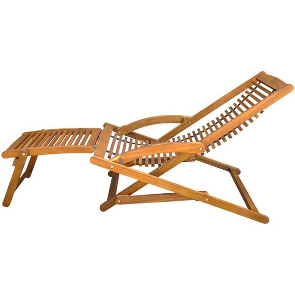 Liegestuhl X1398 Braun - Holz teilmassiv - 70 x 69 x 150 cm