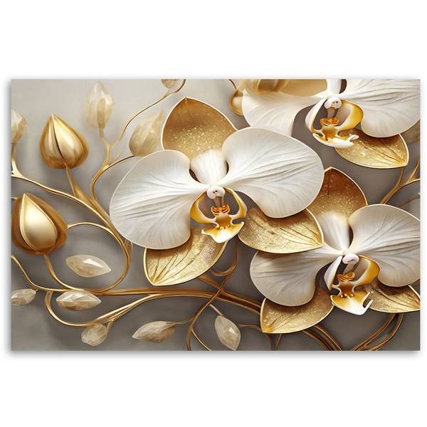 Wandbild orchidee glamour 90 x 60 cm
