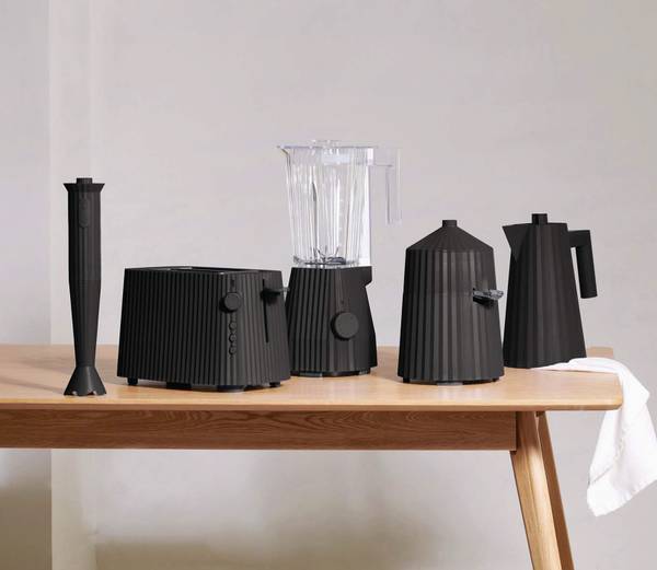 Thermoskanne Plisse Schwarz - Naturfaser - 11 x 32 x 1 cm