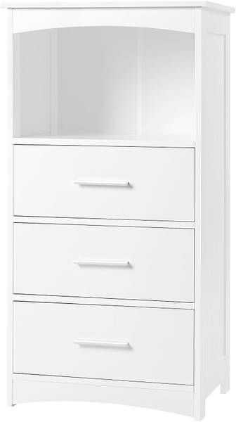 Badezimmerschrank Nancy Weiß - Holzwerkstoff - 40 x 80 x 30 cm