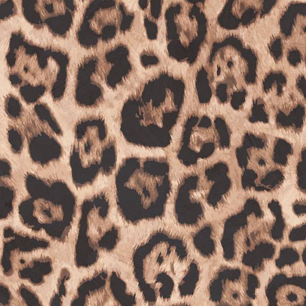 Panorama-Tapete Leopard Braun