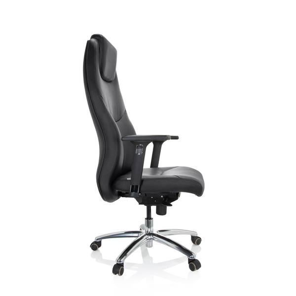 Chefsessel FERRARA Schwarz - Flachgewebe - 70 x 134 x 70 cm