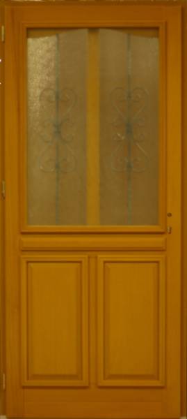 Haustür Sandy 275 Braun - Holzwerkstoff - Holz teilmassiv - 90 x 215 x 7 cm