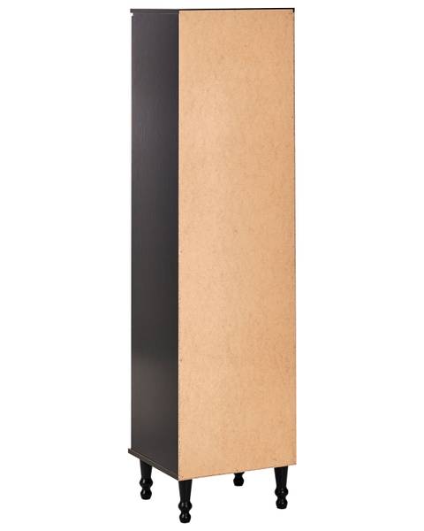Armoire vitrine TINGLEDALE Noir - Marron - 40 x 150 x 38 cm