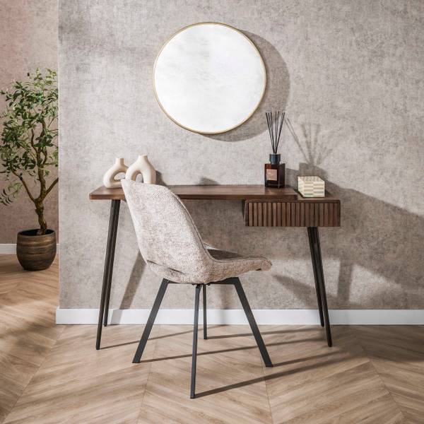 Schminktisch im Flur CARVE Braun - Holzwerkstoff - 120 x 76 x 35 cm