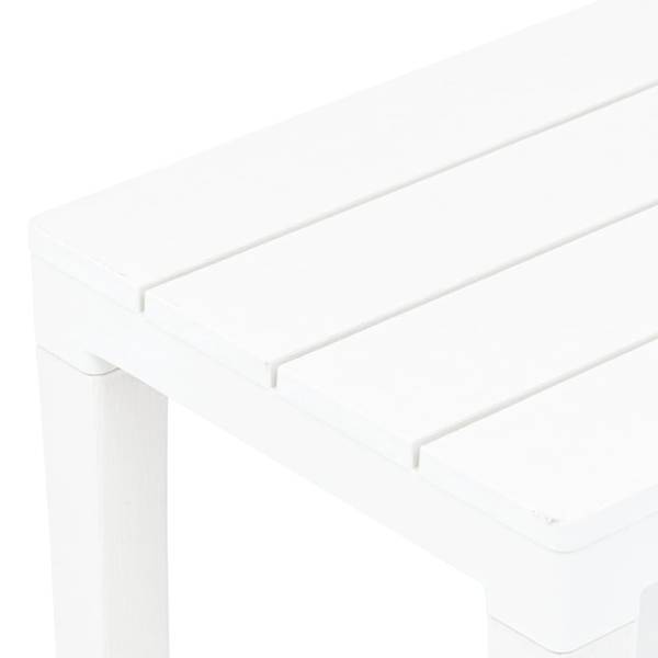 Tuinbank 3000490 set van 2 wit - kunststof - 60 x 45 x 60 cm