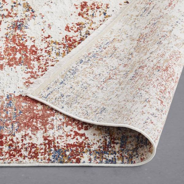 Webteppich FLORENZ 2 Grau - Holzwerkstoff - 160 x 1 x 230 cm