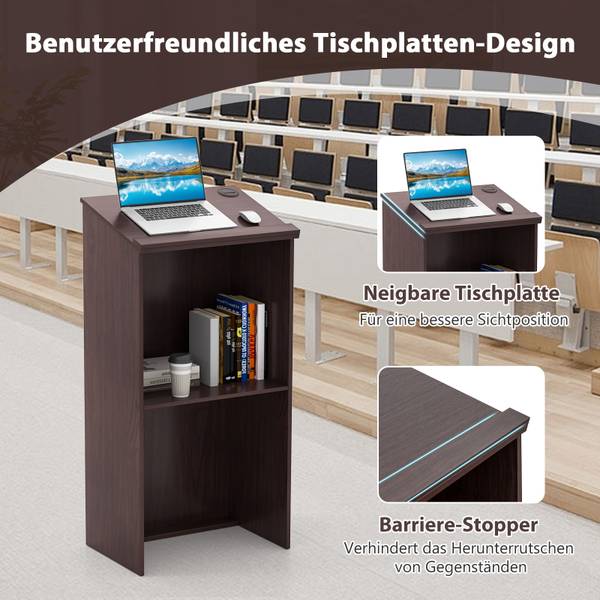 Stehpult ON32036 Braun