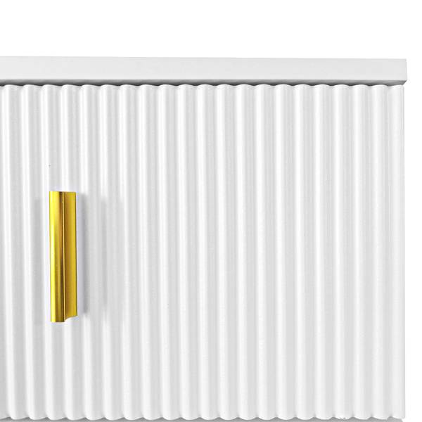 Garderoben und Schuhschrank-Set Scrocon Weiß - Holzwerkstoff - 35 x 101 x 83 cm