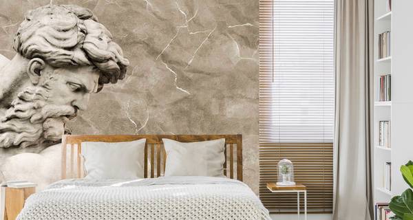 Fototapete Skulptur von NEPTUN Beton Beige - 450 x 300 x 300 cm