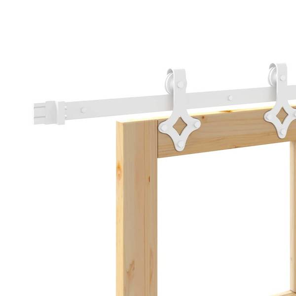 Porte coulissante 3045043-5 Bois - Blanc - Largeur : 73 cm