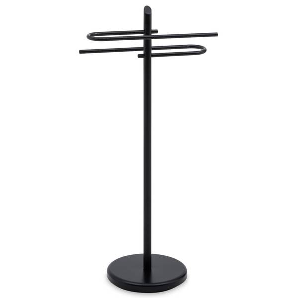 Handtuchhalter MIRO Schwarz - Edelstahl - 40 x 89 x 30 cm