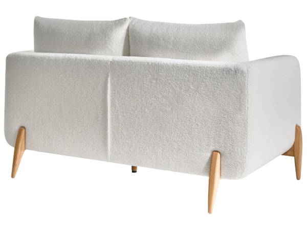 2-Sitzer Sofa GIMO Braun - Weiß - Naturfaser - 149 x 83 x 80 cm