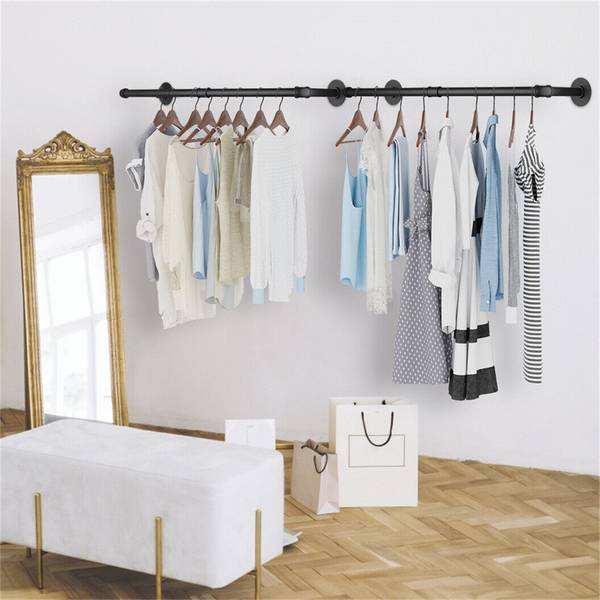 Porte Manteau Mural Solis Noir - Fer - 25 x 9 x 92 cm