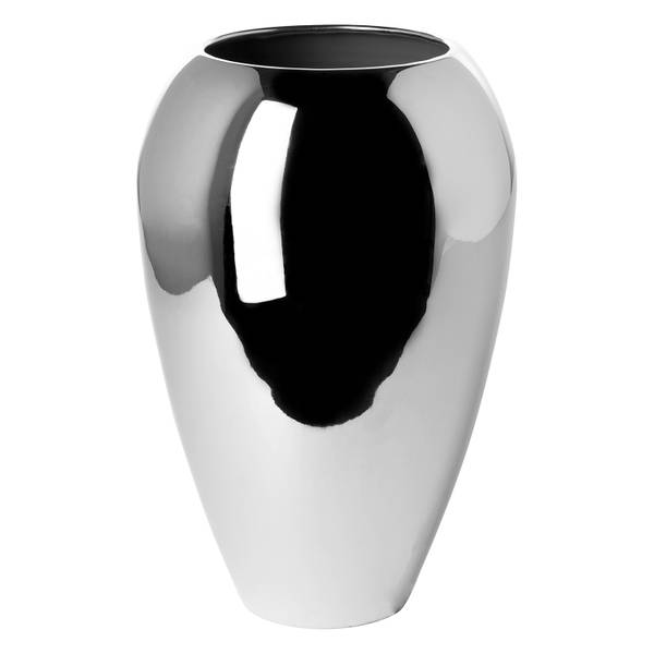 Vase MALANA Silber - Metall - 17 x 26 x 17 cm