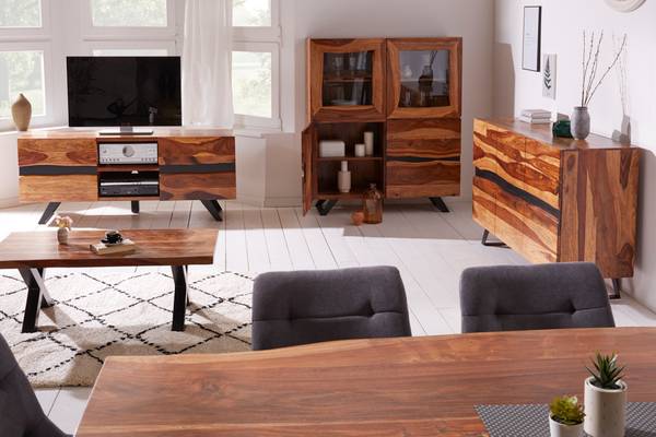 TV-Board AMAZONAS Braun - Sheesham - 160 x 63 x 45 cm
