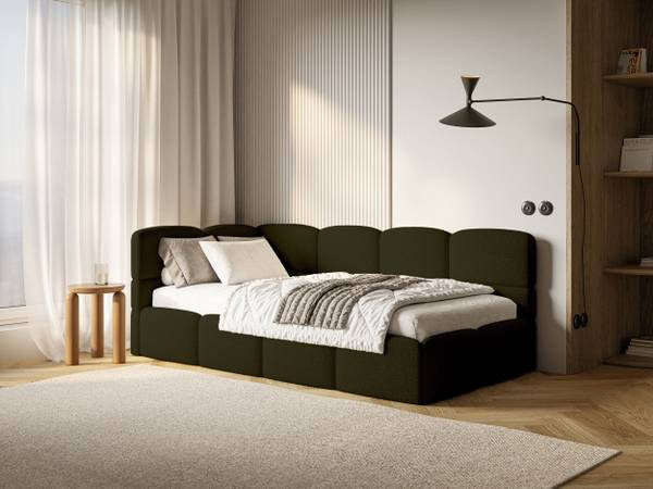 Einzelbett CLOUDY Olivgrün
