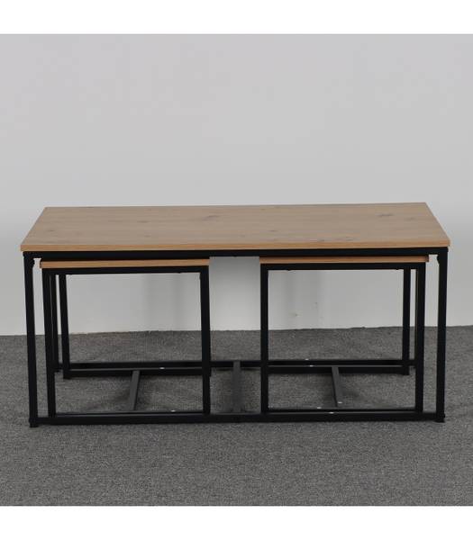 Couchtische 14507 3er Set Braun - Holzwerkstoff - 50 x 45 x 100 cm