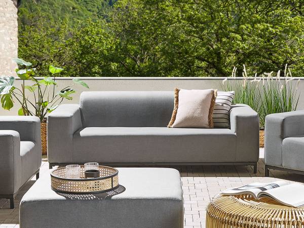 Tuinsofa ROVIGO zwart - grijs