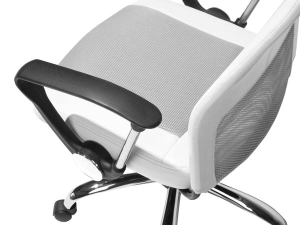 Bürostuhl PIONEER Schwarz - Silber - Weiß