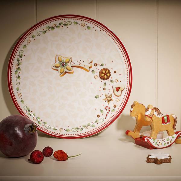 Frühstücksteller Winter Bakery Delight Porzellan - 22 x 2 x 22 cm