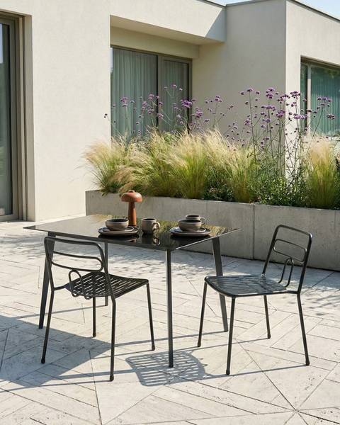 Chaise de jardin AGEROLA Noir