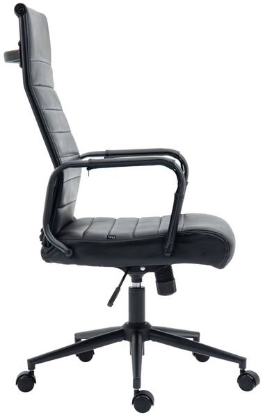 Chefsessel Kolumbus Schwarz - Echtleder - 58 x 105 x 66 cm