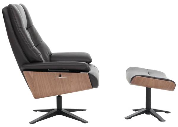 Relaxsessel + Hocker N57 Braun
